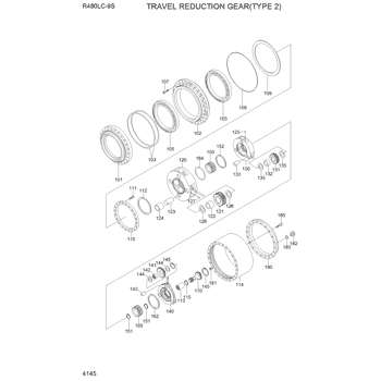 R480LC-9S TRAVEL REDUCTION GEAR(TYPE 1) EPC Hyundai HCE online