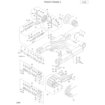 XJDH-02861 Hyundai HCE FRONT IDLER ASSY