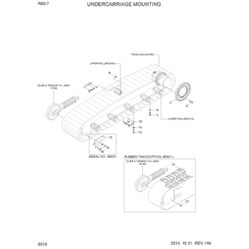 Michi出品 81N1-10011 Hyundai HCE SPROCKET | Caterpillar
