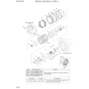 R140LC-9S(BRAZIL) TRAVEL MOTOR(1/2, TYPE 2) EPC Hyundai HCE online
