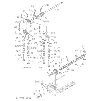 ZX350-5G ISUZU DIESEL ENGINE 6HK1 PARTS CATALOG