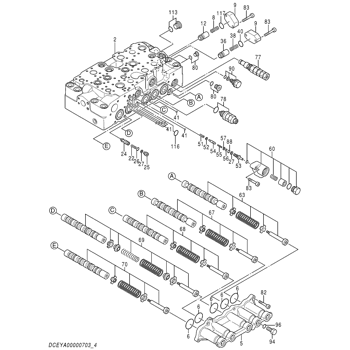 VALVE;CONTROL (5/5) YA00000703 - Hitachi | AVSpare.com