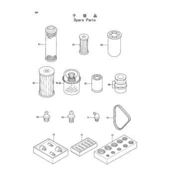 ELEMENT;FILTER ASS'Y 4304882 - Hitachi | AVSpare.com