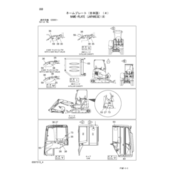 ZX38U-3 * HYDRAULIC EXCAVATOR PARTS CATALOG ZX38U-3 * HYDRAULIC EXCAVATOR PARTS CATALOG