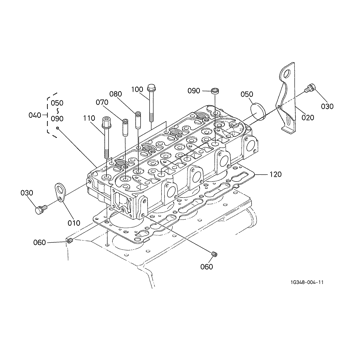 ZX30 * KUBOTA DIESEL ENGINE V1505-EB-HCM-6 PARTS CATALOG