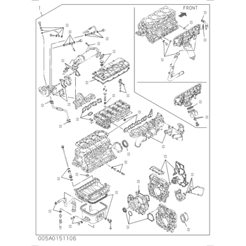 ZX140W-3 ISUZU DIESEL ENGINE 4JJ1 PARTS CATALOG