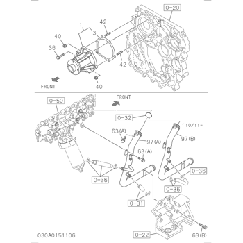 GASKET; PUMP TO C/BL 8973121560 - Hitachi | AVSpare.com