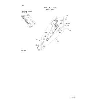 ZX33U-3 * HYDRAULIC EXCAVATOR PARTS CATALOG