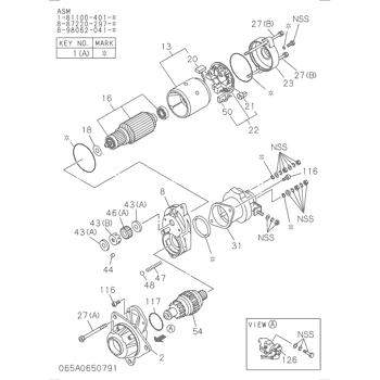 EX100-5 ISUZU DIESEL ENGINE 4BG1 PARTS CATALOG