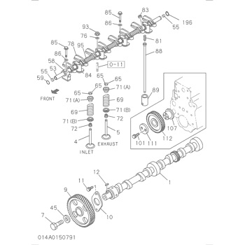 EX100-5 ISUZU DIESEL ENGINE 4BG1 PARTS CATALOG