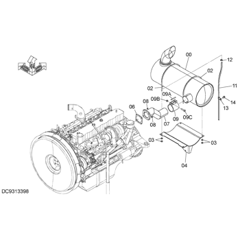 MUFFLER 4724228 - Hitachi | AVSpare.com