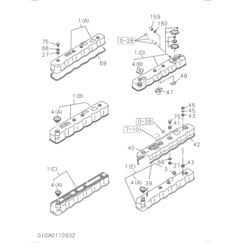 ZX200-5G ISUZU DIESEL ENGINE 6BG1 PARTS CATALOG