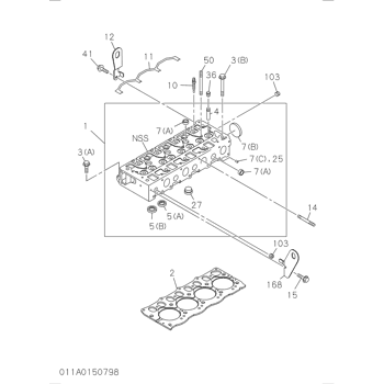 4LE1 Cylinder Head Gasket 5-87812810-4 for Hitachi Excavators EX55 ZX55UR ZX55 Isuzu Engine