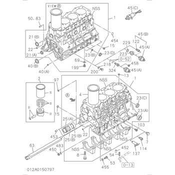 ZX70 ISUZU DIESEL ENGINE 4JG1 PARTS CATALOG