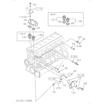 ZX350-5G ISUZU DIESEL ENGINE 6HK1 PARTS CATALOG