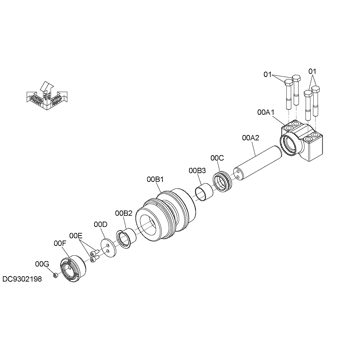 ROLLER;UPPER 9302198 - Hitachi | AVSpare.com