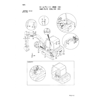 ZX30 * HYDRAULIC EXCAVATOR PARTS CATALOG