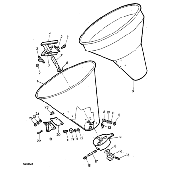 John Deere C381 & C392 Spin Spreader Parts Manual