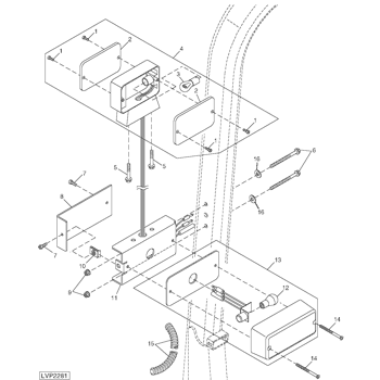 BRACKET, FUSE BOX (5045E,5055E,5065E) - 拖拉机John Deere 5065E - TRACTOR -  5045D,5045E,5055D,5055E,5065E,5075E Tractors  (5045B,5045U,5055B,5055U,5065U,5075U) (North American Version) 电气系统BRACKET, FUSE  BOX (5045E,5055E,50