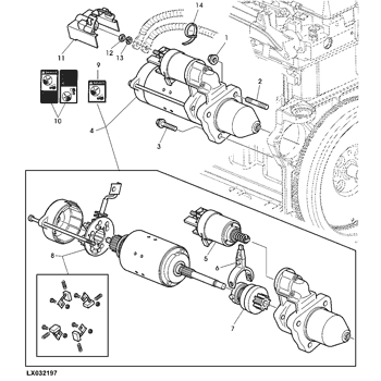  John Deere Original Equipment Fuse Box #CH12612 : Automotive