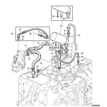 6300 - TRACTOR FUSE BOX / SYMBOLS (4-POST ROPS) EPC John Deere L102203 AG  online 