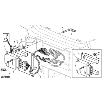 6320 - TRACTOR FUSE BOX / SYMBOLS (OPEN OPERATOR'S STATION) EPC John Deere  AL181849 AG online 