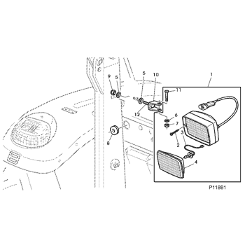  John Deere Original Equipment Fuse Box #CH12612 : Automotive