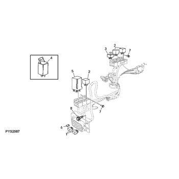John Deere ELECTRICAL SYSTEM Relays And Fuses (5075E)