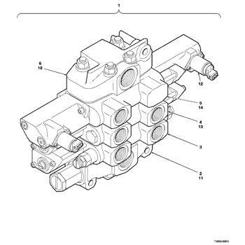 435C - LOADER, LOG 2162 HYDRAULIC SELECTIVE CONTROL VALVES EPC