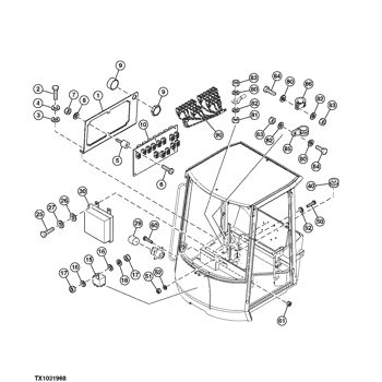 Fuse Panel and Relay Board ( - 23289) - LOADER, FOUR-WHEEL DRIVE John Deere  244J - LOADER, FOUR-WHEEL DRIVE - 244J Loader Vehicle Electrical Systems  1676 Instruments And Indicators Fuse Panel and Relay Board ( - 23289)