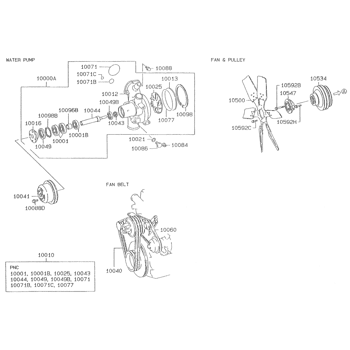 6D24-TEB) - MITSUBISHI DIESEL ENGINE (1/06-12/06) Cooling & Oil