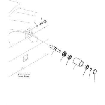 21U-30-31201 Komatsu Carrier Roller Assembly