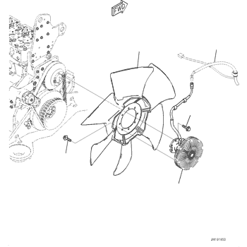 2A7-01-21552 Komatsu Fan