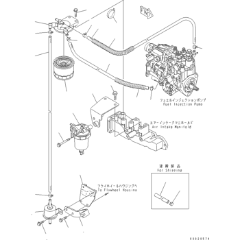 N.komatsu プロフご確認下さい 457-777 Komatsu FILTER,FUEL