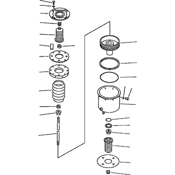 421-43-15642 Komatsu CYLINDER ASSEMBLY, PARKING BRAKE AIR