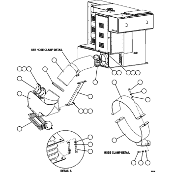 XB9277 Komatsu DUCT, FLEXIBLE