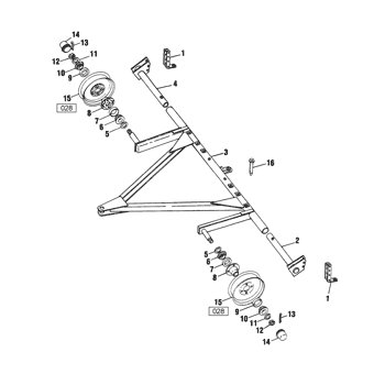 256) - ROLABAR RAKE (7/67-) (012) - GROUND DRIVE, GEARBOX New Holland  Agriculture