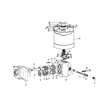 1281) - NH SELF PROPELLED SQUARE BALER (12/64-9/66) (065) - TRANSMISSION,  1280 & 1281 New Holland Agriculture