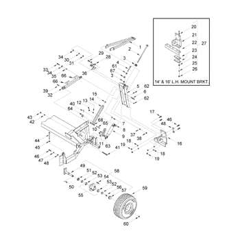 76C) - COMBINE PICKUP HEADER P.I.N. PPP004000 & PRIOR (10/01-12/11) (20.01)  - FRAME New Holland Agriculture