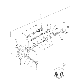 Tc35d 3 Cyl Compact Tractor North America 1 00 12 04 07 02 Hydraulic Lift Cover Head Assembly New Holland Agriculture