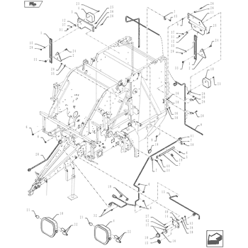 Br740 Nh Round Baler 10 03 7 05 06 Electrical Systems New Holland Agriculture