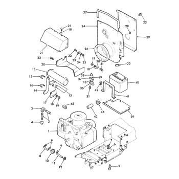 9607435) - LGT18H 18HP HYDROSTATIC LGT TRACTOR (1/88-12/88) (014) -  ELECTRICAL PARTS COMPONENT New Holland Agriculture