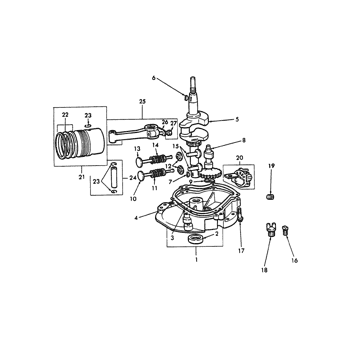 BS-112202-1516) - 4HP BRIGGS & STRATTON SERVICE ENGINE (8/81-12/05) (020) -  CYLINDER HEAD ASSY. & RELATED PARTS New Holland Agriculture