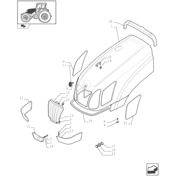 GRILLE 47129066 - New.Holland | AVSpare.com