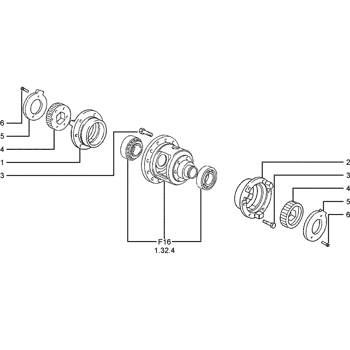 TT60A) - 3 CYL TRACTOR (1/06-12/09) (1.28.1[02]) - TRANSMISSION GEARS AND  SHAFTS (PARTIAL SYNCHROMESH) New Holland Agriculture