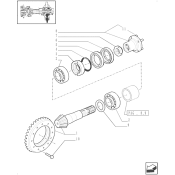 5179445 Parts scheme GEAR SET