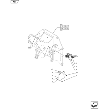 T4.65) - POWERSTAR TRACTOR (9/11-) (55.408.03) - HAZARD WARNING