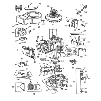 BS-281707-0431) - 12HP BRIGGS & STRATTON ENGINE (1/91-12/91) (013