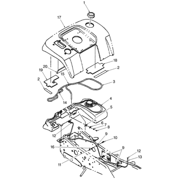 716497006) - GT18 18HP GARDEN TRACTOR (10/97-10/98) (027) - ENGINE &  RELATED PARTS - GT18 & GT22 New Holland Agriculture