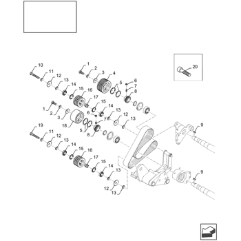 FX60) - SELF-PROPELLED FORAGE HARVESTER (1/02-12/07) (18.84110508[01]) -  DIA KIT : CROP PRO PLUS BELT DRIVE - 132 TEETH, WHOLE CROP (CPP READY  MACHINES) New Holland Agriculture